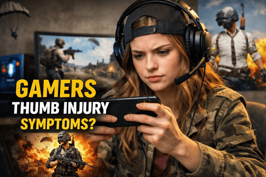Gamers thumb injury symptoms
